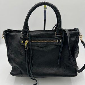 Rebecca Minkoff Black Leather Regan Satchel